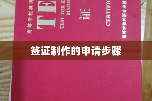 乐昌签证制作的申请步骤