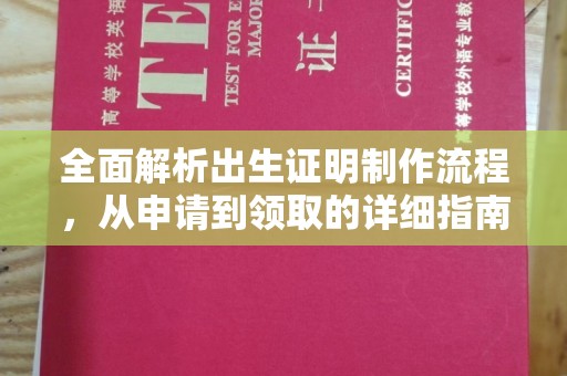 乐昌全面解析出生证明制作流程，从申请到领取的详细指南