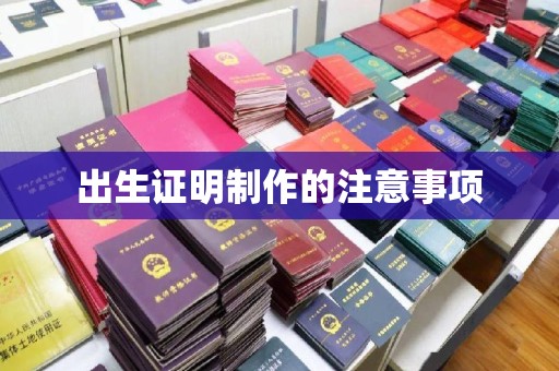 乐昌出生证明制作的注意事项