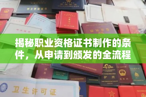 乐昌揭秘职业资格证书制作的条件，从申请到颁发的全流程解析