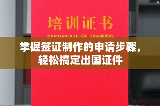 乐昌掌握签证制作的申请步骤，轻松搞定出国证件