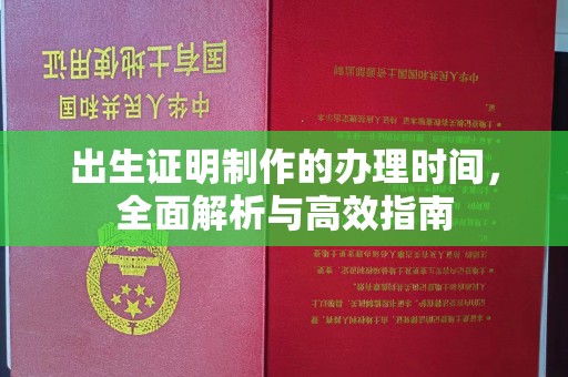 乐昌出生证明制作的办理时间，全面解析与高效指南