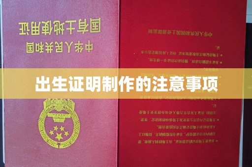 乐昌出生证明制作的注意事项